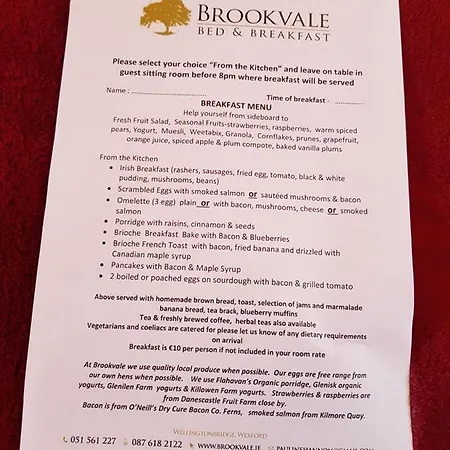 Brookvale Nocleg ze śniadaniem Wellingtonbridge